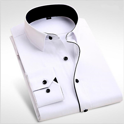 #ad Brand New Men#x27;s Dress Shirts Men Elegant Long Sleeve Formal Business Shirt S 4XL $18.99
