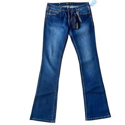 Premiere Jeans Junior Size 5 6R Slim Bootcut Blue Women#x27;s Embroidered Denim $19.99