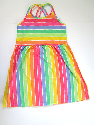 #ad NWT The Childrens Place Girls Dress Size XL 14 Sundress Colorful Stripes $8.88
