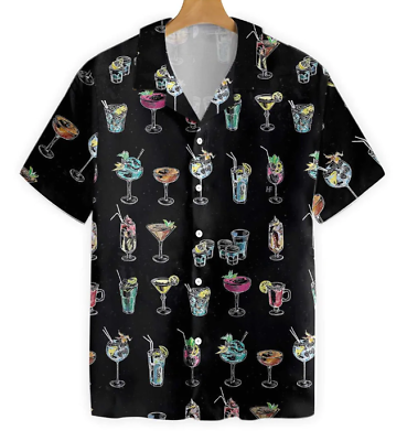 Cocktail For You Bartender 3D HAWAII SHIRT All Over Print Best Price US Size $31.99