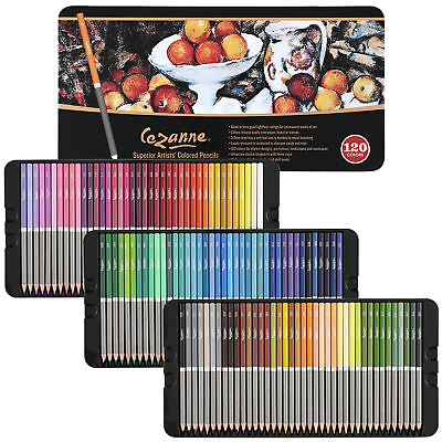 Cezanne Premium Colored Pencil Set Soft Wax Core 120 Count $40.99