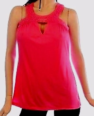 Pink Sleeveless Top Tunic Junior Plus Size 3XL New With Tags $15.95