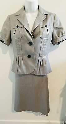 #ad Womens Striped Skirt Suit $49.99