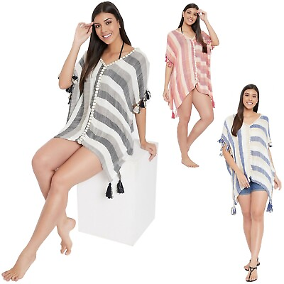 #ad Women Swimsuit Cover Up with Tassels Bathing Suit Summer Beach Dresses for Girls $19.99