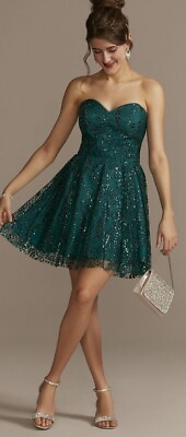 #ad #ad Blondie Nites Women Party Short Illusion Mini Dress Juniors Size 11 Sleeveless $80.00