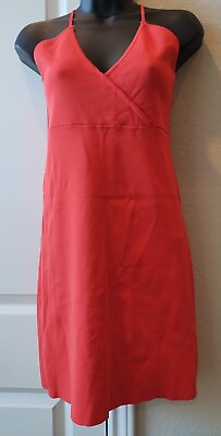 #ad #ad Zara Casual Juniors Dress Party V neck Red Cocktail Dress Size M New $27.99