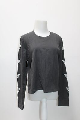 Hollister Women#x27;s Top Gray XS Pre Owned $4.99