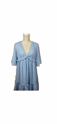 #ad Sweet Lemon Blue Dress $43.00