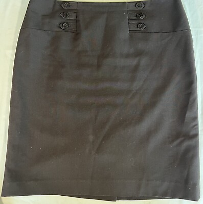 #ad Covington Women’s Classy Career Skirt Sz 10 Brown Knee Length Lined Side Zip $11.92