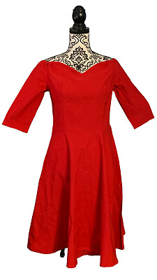 Grace Karin Off the Shoulder Red Cocktail Dress 3 4 Sleeve Large $18.00