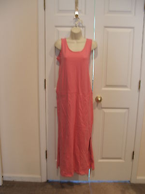 new in pkg Newport News pink punch beach cover up long casual dress size small $17.59