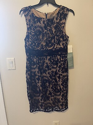 #ad Cocktail Dress Size 16 Semi Formal Holidays Wedding Navy Lace By Simply Lilana $40.00