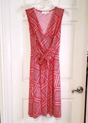 #ad Superfoxx Red White Dot Sleeveless Summer Dress Size XL $20.00