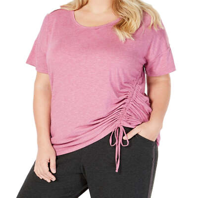 #ad allbrand365 designer Womens Plus Size Side Tie Top Size 3X Color Red Violet $40.00