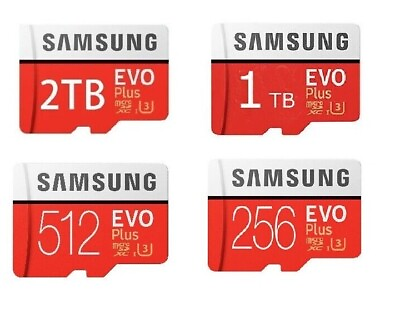 Samsung EVO Plus 256GB 512GB 1TB 2TB Micro SD MicroSDXC Class 10 HD Memory Card $79.95