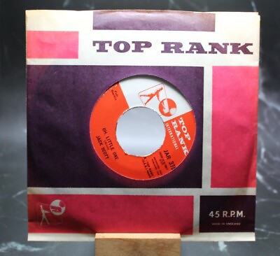 #ad Jack Scott Burning Bridges Oh Little One Top Rank 45 RPM Record $3.99