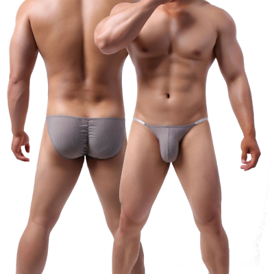 Sexy Mens Mesh Low Rise Bikini Thong G string Briefs Underwear Swimwear Panties $7.19