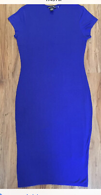 #ad Maxi Fited Blue Dress $24.90