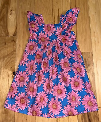 #ad #ad Hamp;M GIRLS BLUE amp; PINK FLORAL DRESS SIZE 6 EXCELLENT COND LD7 $11.99
