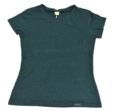 #ad #ad Onno Women Hemp Organic Pima Cotton Dark Green Crew Neck Short Sleeve T Shirt S $13.99