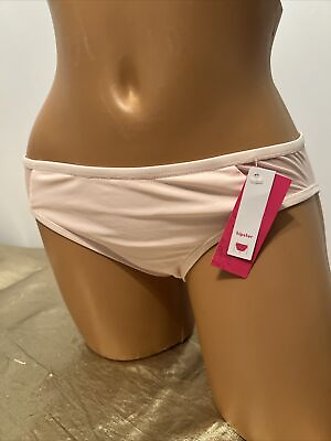 #ad NWT Xhilaration Bikini Bottom Mesh Side Detail Hipster #x27;Pale Blush#x27; Size Medium $5.99
