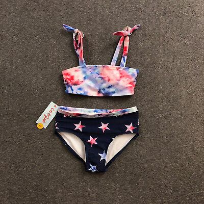 #ad Cat amp; Jack Girls Size Small 6 6X Multicolor Tie Dye Bikini Swimsuit Set NWT $19.99