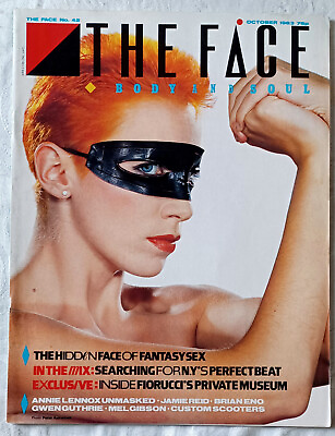 #ad #ad The Face Magazine Oct 83 Annie Lennox Eurythmics Brian Eno MINT TF 12 $42.00