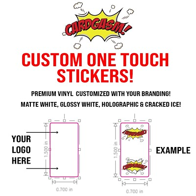 #ad Custom One Touch Stickers 100 Stickers .7quot; x 1.5quot; See Details $10.00