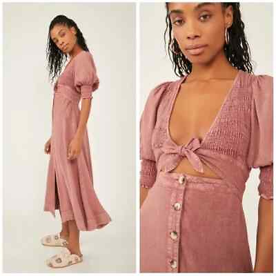 #ad #ad Free People String Of Hearts Maxi Dress XS 2 Women Casual Buttondown NWD 36287 $39.98