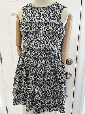 #ad Taylor Size 12P Women#x27;s Animal Print Fit amp; Flare Cocktail Dress $11.15