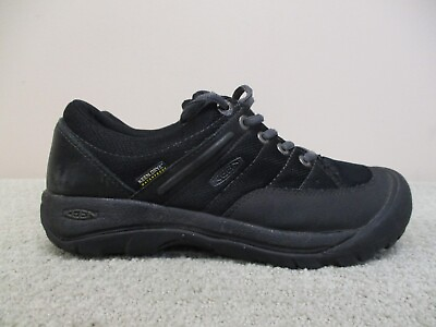 Keen Shoes Womens 8 Black Presidio Dry Waterproof Trail Hiking Leather Sneakers $39.77