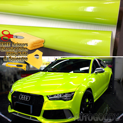 High Gloss Glossy Vinyl Film Wrap Sticker Decal DIY Bubble Free Air Release $7.94