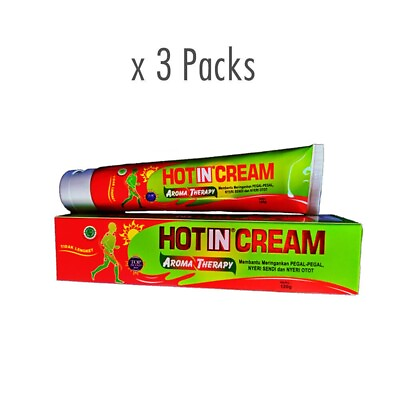 #ad Hot In Cream Aromatherapy Muscle Joint Pain Headache amp; Backache Relief 3x120gr $39.99