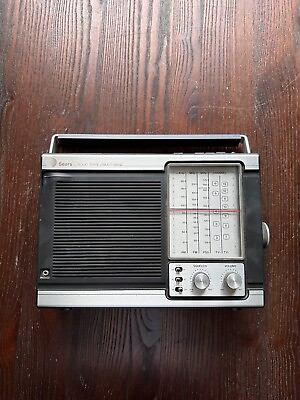 #ad #ad Vintage Sears Solid State Multi Band Model 800 Radio AM FM TV1 TV2 P $29.99