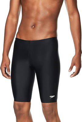 #ad Speedo Men#x27;s Swimsuit Jammer PowerFlex Eco Solid Adult New Black 38 $24.95