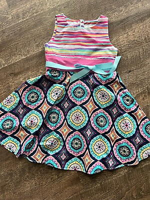 #ad #ad New Colorful Girls Dress Size 4 $7.99