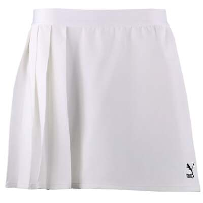 Puma Classics Asymmetric Skirt Womens White Casual 533065 02 $14.99