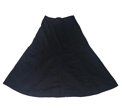 #ad 1970s Vintage Black Poodle Flare Hem Skirt Waist is 25quot; Super Fun Piece $19.00