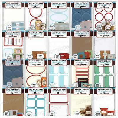 #ad #ad Martha Stewart Home Office with Avery Labels Assorted Varieties Drop Down Menu $10.00