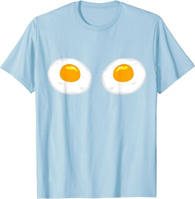 #ad Fried Eggs Funny Bikini Costume Sunny Side Up Egg Unisex T Shirt $21.99