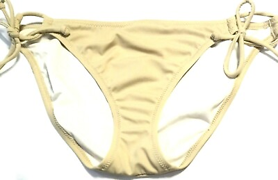 #ad #ad WOMEN#x27;S MEDIUM BEIGE SWIM BOTTOMS Swimsuit String Bikini Bottoms $34.99