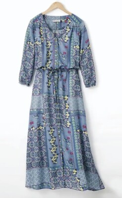 #ad NWOT Coldwater Creek Play On Patterns Maxi Dress Bohemian size Medium $29.89