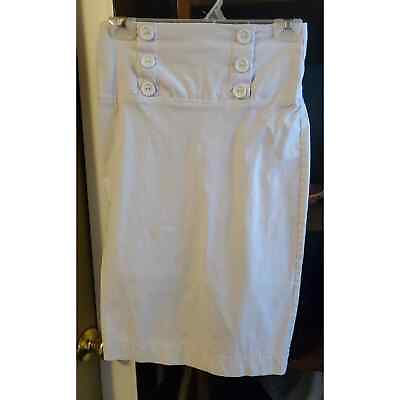 #ad #ad White Pencil Skirt w zipper $30.00
