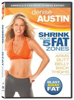 #ad Denise Austin: Shrink Your 5 Fat Zones DVD By Denise Austin VERY GOOD $5.89
