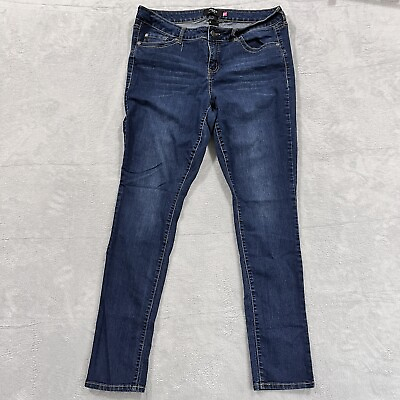 #ad Torrid Jeans Womens 16XT Skinny Blue Denim Stretch Mid Rise Extra Tall $19.95