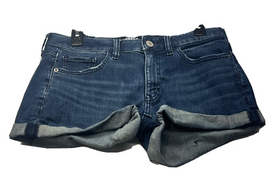 Express Womens Short Shorts size 4 Blue Denim Stretch $11.89