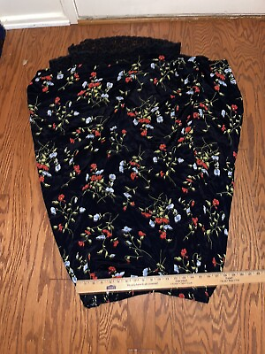 #ad Jay Peters Skirt Long Women#x27;s Size 18 Floral Buttons Elastic HOME54 $25.35
