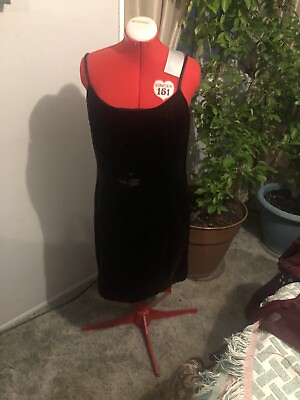 #ad #ad deep burgundy Black cocktail dress size 16 $10.00