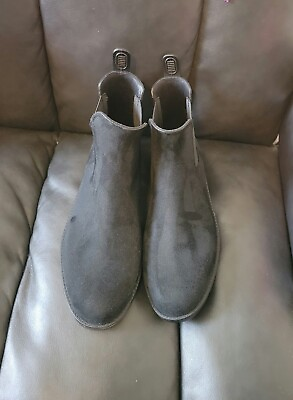 #ad Womens suede booties size 9W $35.00