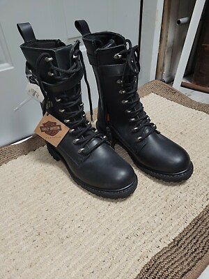#ad harley davidson womens boots size 9 1 2 $199.00